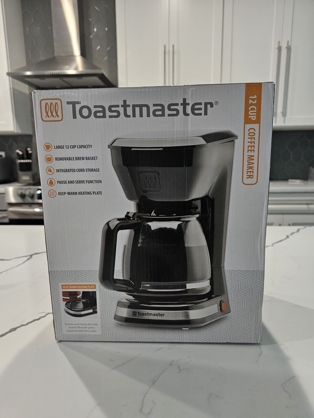 Toastmaster 12-Cup Coffee Maker in Black